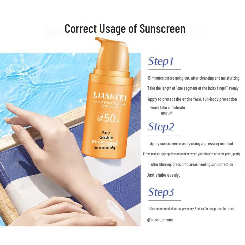 LIANGFEL Clear Sunscreen Lotion SPF50