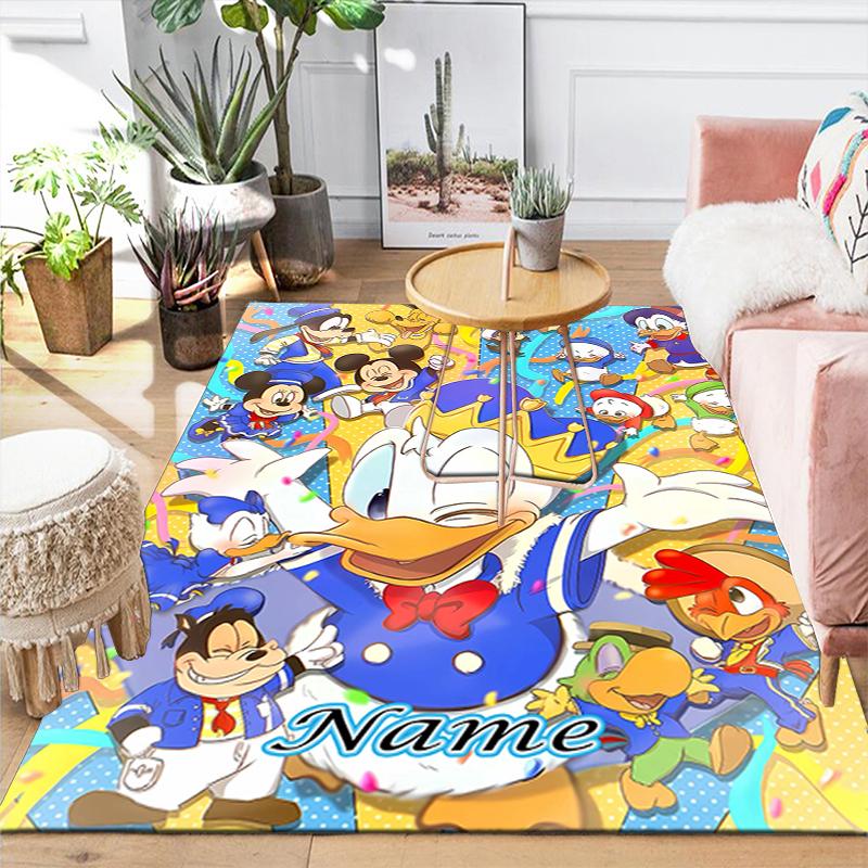 Custom 1Pc Donald Duck'S Garden Fun Rug Office Carpet Indoor Outdoor Entrance Doormat Nonslip Soft And Comfortable Living Room D91637