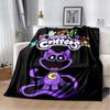 Cute Cartoon Smiling Critters Logo Throw Blanket for Living Room Bedroom Warm Cozy Sofa Bed Blanket Gift