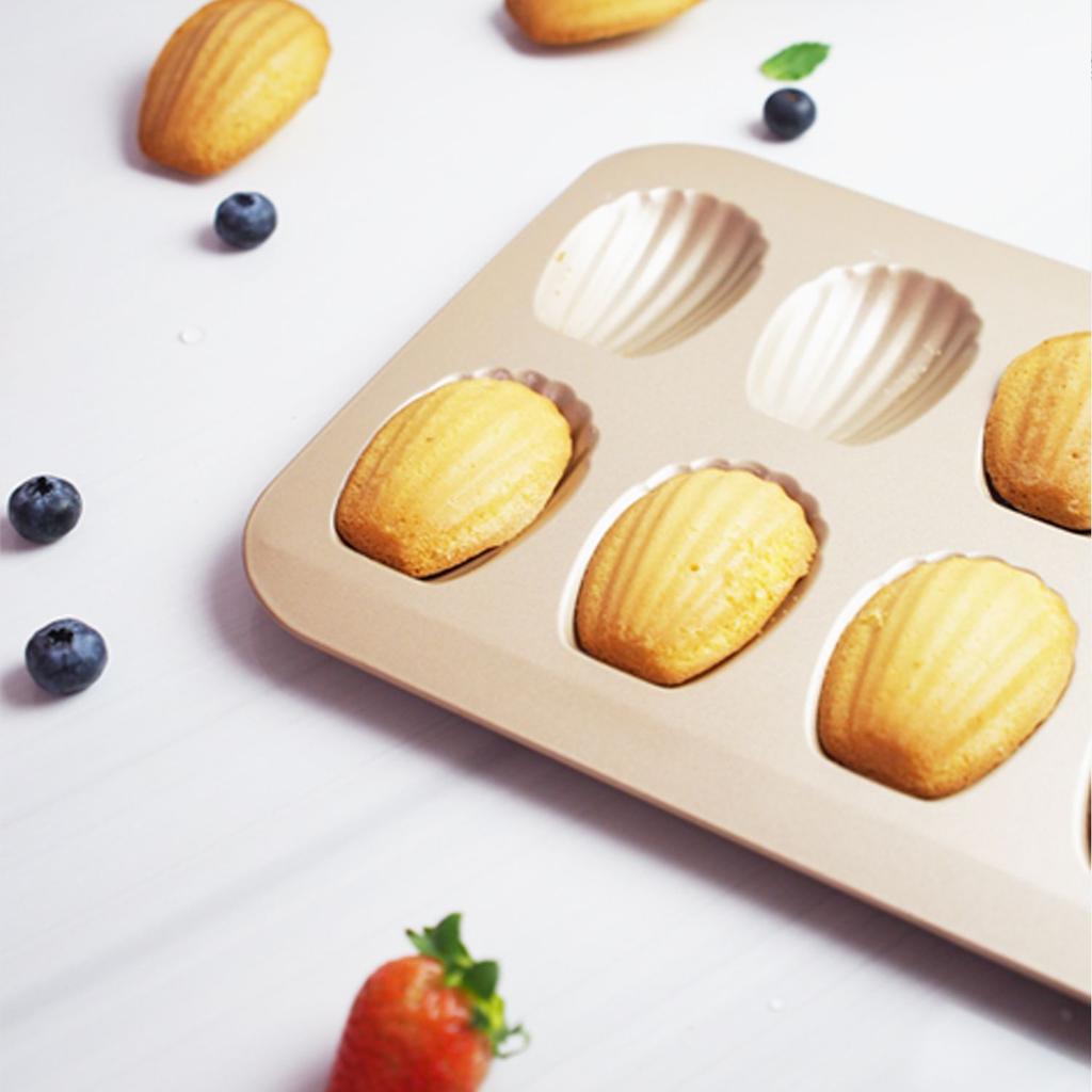 Mini Cake Pan Madeleine Tray/Tin/Mold Madeleine Nonstic Cookie Pans Baking Tray Mini Cake Mold/Mould Tin Metal Biscuit Pan