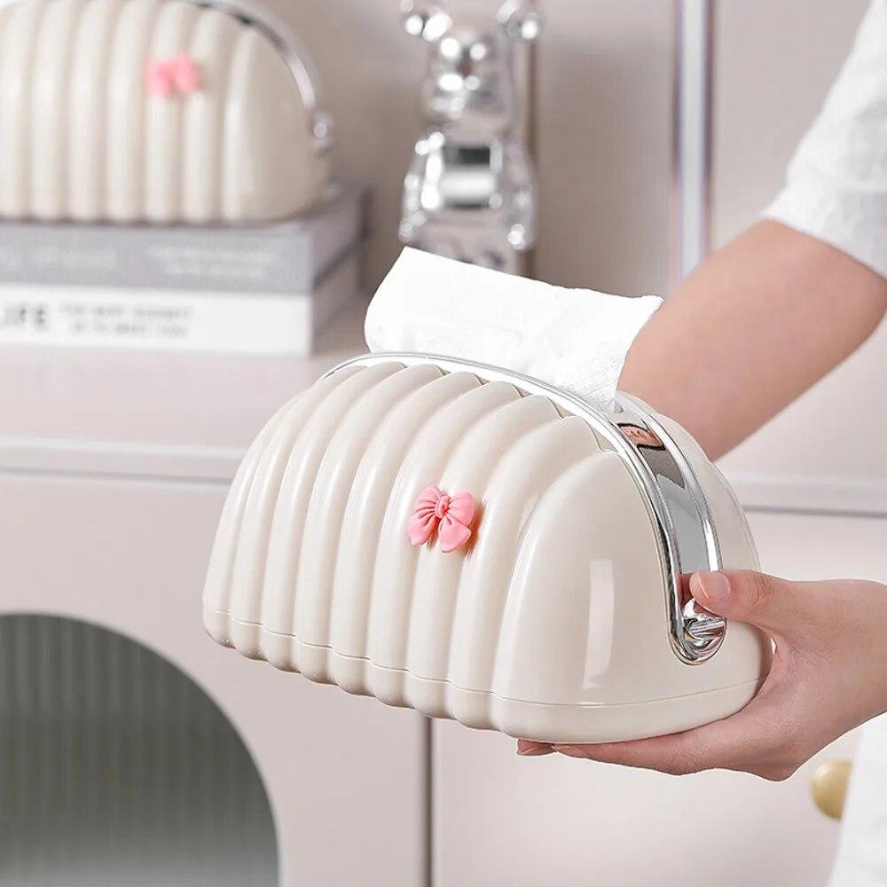 Tissue Box Case Decorative Tissue Dispenser Napkin Holder Box Cloud Shape Tissue Organizer for Bathroom Bedroom