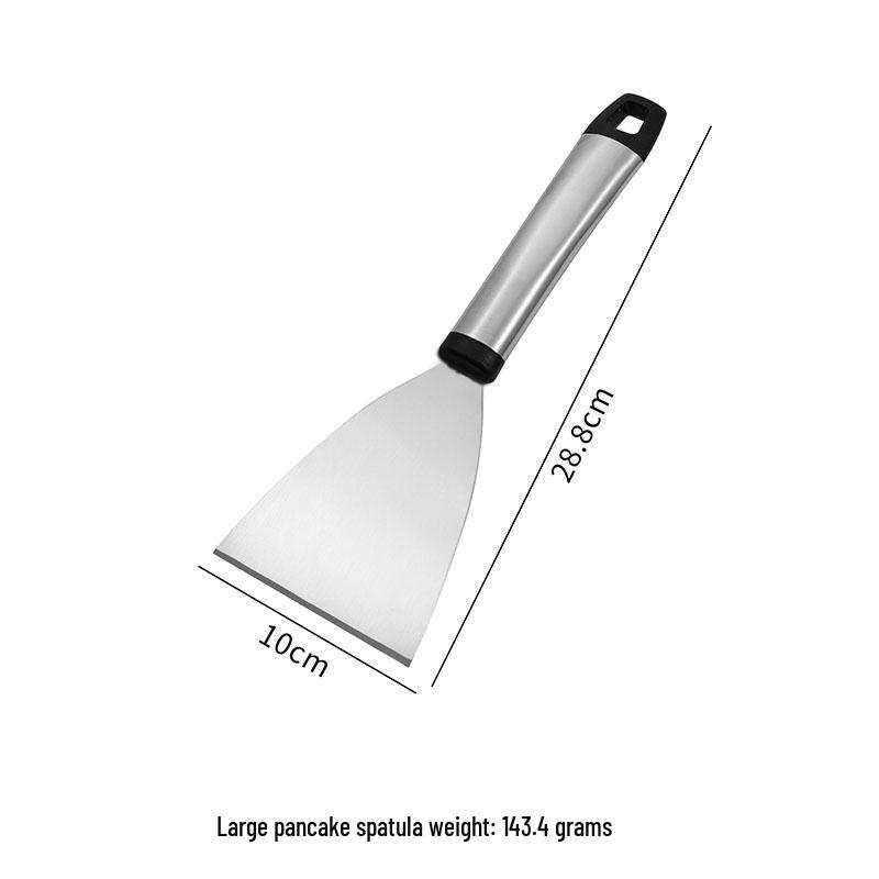 Versatile Stainless Steel Angled Spatula for Pancakes, Eggs, Flatbreads & Grilling