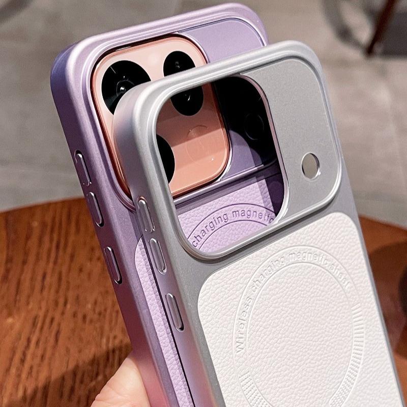For OPPO Find X9S Pro Case Magnetic PU Vegan Leather Electroplated PC Hard Cover Lightweight Shell Fashion New Arrivals
