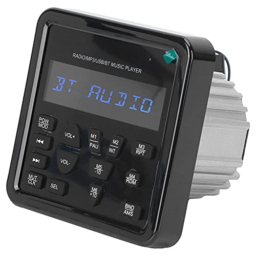 

Морской стерео ресивер динамик, USB Bluetooth водонепроницаемый цифровой медиа MP3-плеер AM/FM радио поддержка default