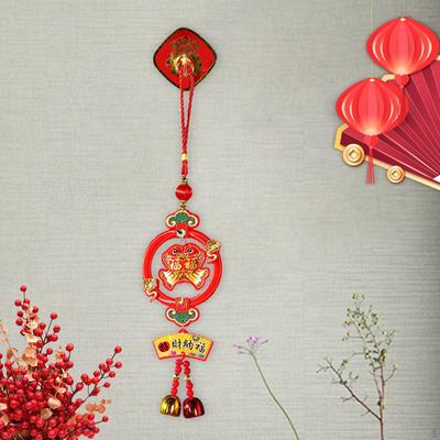 Chinese Year Hanging Ornaments Wind Chime Pendant Lucky Blessing Characters for Spring