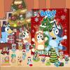 Bluey Christmas Advent Calendar with 24 Gifts, Kids Christmas Countdown Calendar, Holiday Surprise Gift Box, Australian Cartoon Theme