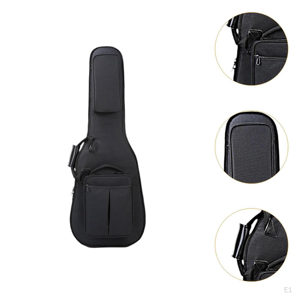 Carrying Bag Guitar with Pocket Oxford Cloth Cover Gig and Side Handle Portable