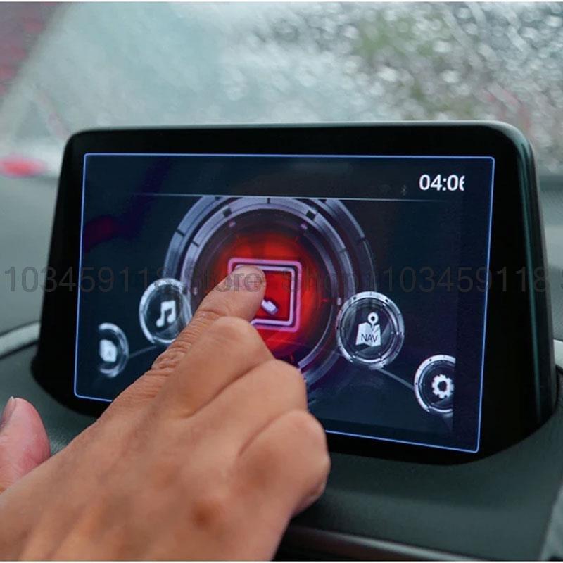 Tempered Glass screen Protector For Mazda 3 Axela 2017 2018 Car GPS Navigation Screen Film Auto interior anti-scratch