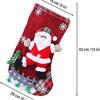 4PCS/SET Christmas Stockings Socks Christmas Tree Hanging Pendant Ornaments Candy Gift Socks Gift Bag For Kids Santa Claus Decor