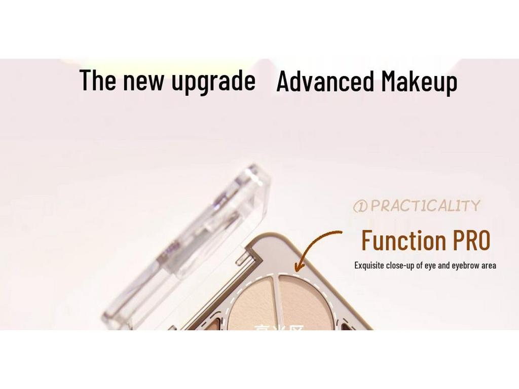 Paletă Judydoll 2-în-1 pentru Sprâncene și Fard de Ochi cu Contur, Iluminator și Iluminator pentru Zona de Sub Ochi