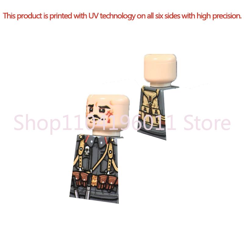 MOC UV Printing Military Building Blocks Accessories Soldier Figures Special Forces Army Sniper Police Bricks Toy Children Gift