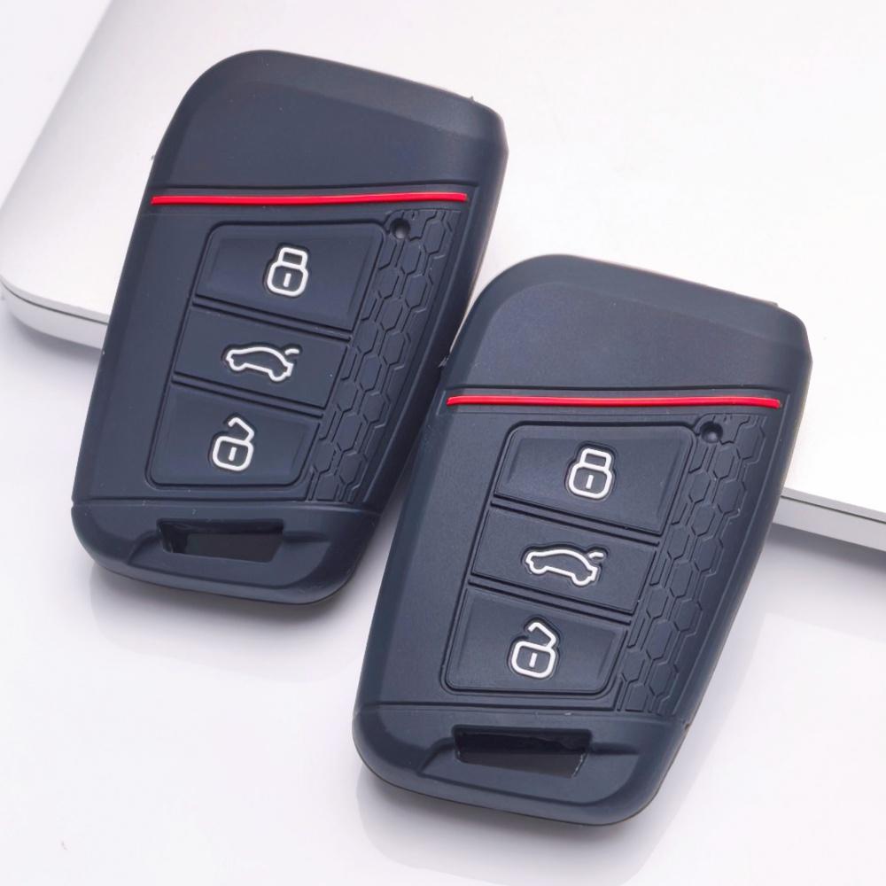 Key Fob Cover for Volkswagen Tiguan Passat Golf A7 Octavia A5 MK2 Atlas Teramont B8 Magotan Anti-Scratch Guard Shockproof Protection
