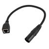 3 Pin XLR Male to RJ45 Female Adapter Cable OFC PVC XLR Male to RJ45 Ethernet Connector for DMX CON Controller Series