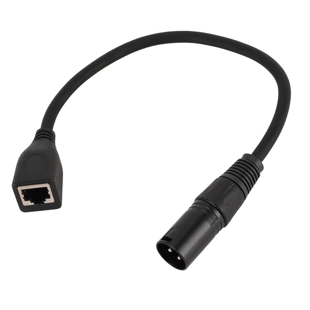 3 Pin XLR Male to RJ45 Female Adapter Cable OFC PVC XLR Male to RJ45 Ethernet Connector for DMX CON Controller Series