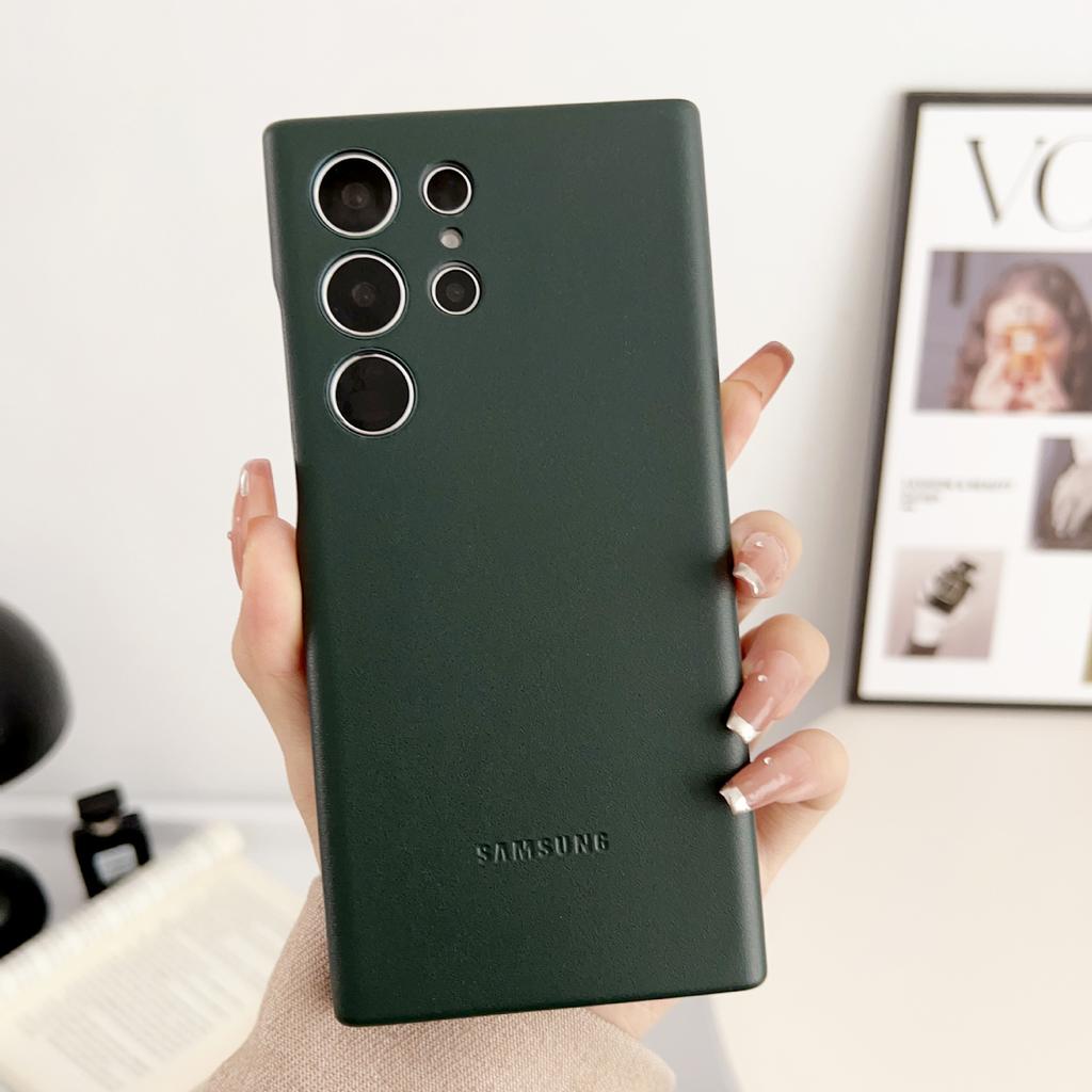 Suitable for Samsung S23ultra Mobile Phone Case Leather S22ULTRA Protective Case S23 Leather Case