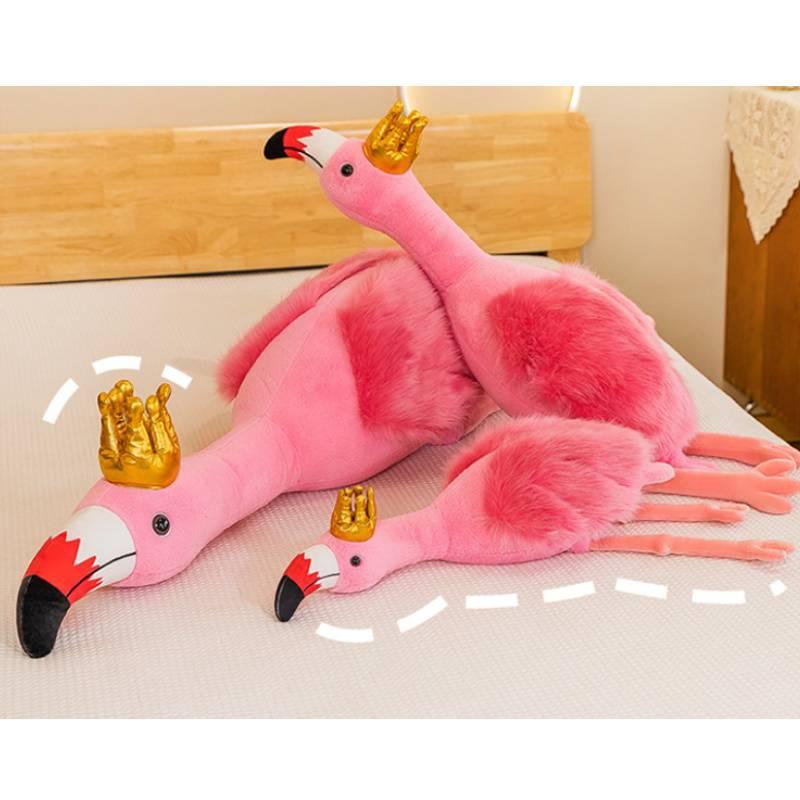 Princess Crowned Flamingo Plush Toy For Girls Soft And Cuddly