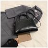IELGY Handbag Niche Oil Wax Leather Boston Female Bag Fashion Commuter Bag