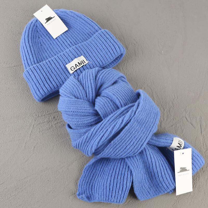 

2022 женские вязаные шапки, комплект с шарфом, мягкая теплая шапка, зимняя теплая шапка, вязаные шапки, комплекты шапок, модная осенняя уличная шапка Gorros 55-62cm