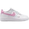 Nike Air Force 1 Vielseitig Bequem Niedrig geschnitten Kinder Basketballschuhe Kinder Sneaker Rosa Weiß IO7403103