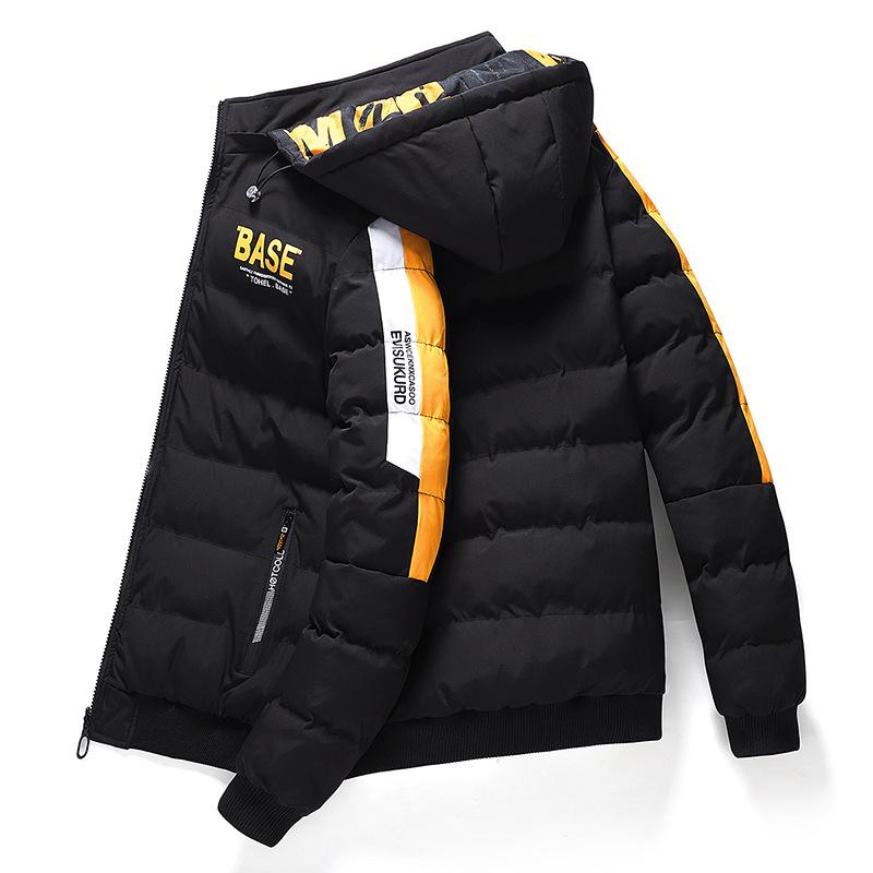 Winter Men Padding Jacket Fashion Male Thicken Down Thermal Parkas Casual Outwear Windbreaker Hooded Coats Man Clothing