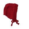 Red Korean Version Versatile and Fashionable Autumn and Winter Bag Head Hat for Women Warm Knitted Hat Wool Hat Fashionable Face Japanese Trend