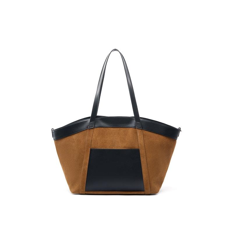 

Frosted retro style underarm commuting high sense large capacity women s large bag tote bag leather fashion women s shoulder bag