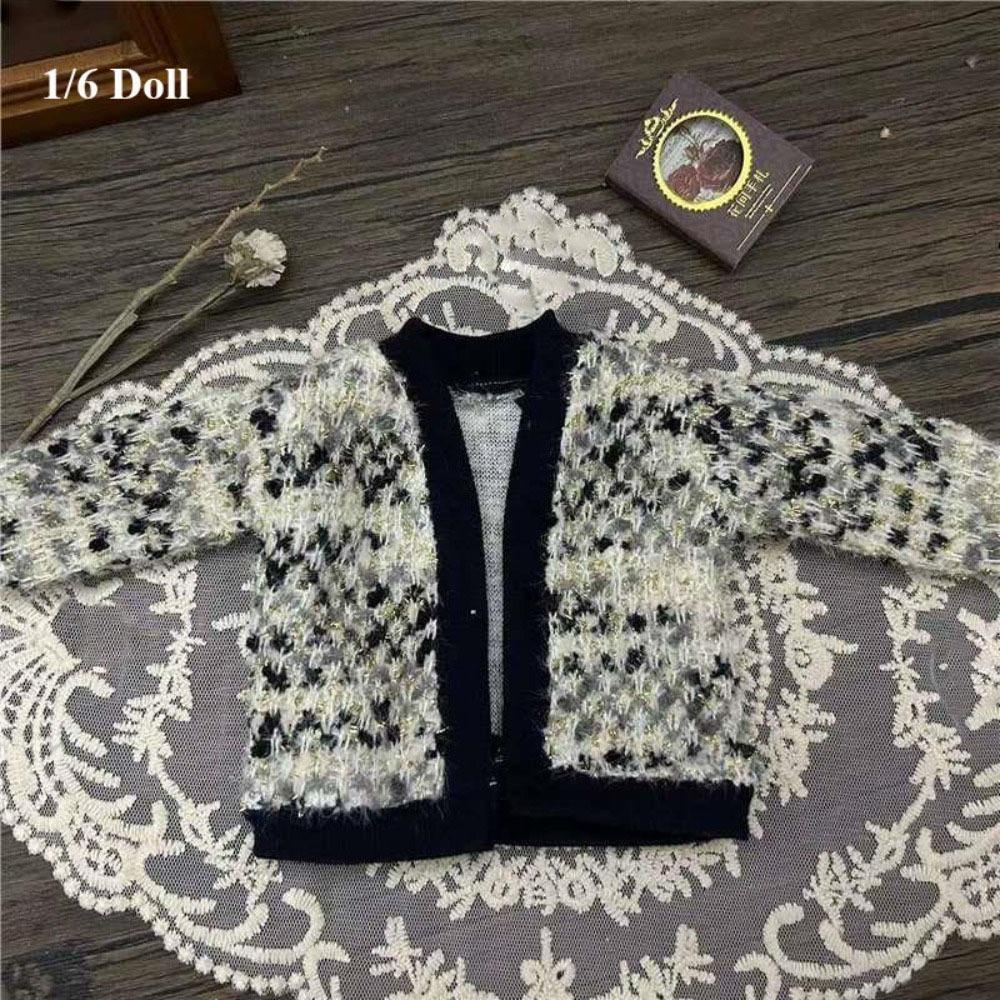 Elegant Knitted Cardigans Tops Cute Doll Jeans Pants for 1/4 1/6 BJD 30/45cm Dolls Doll Clothes