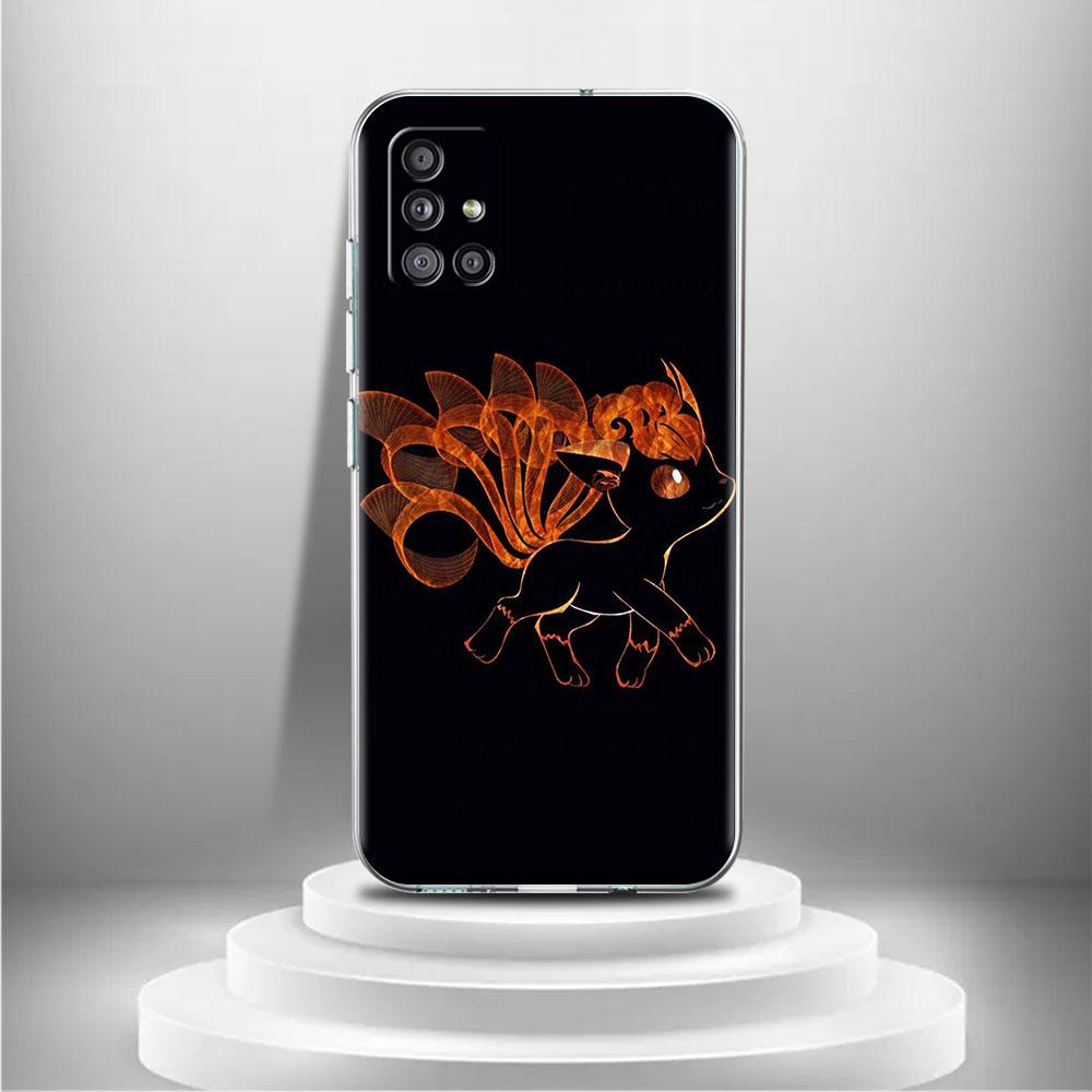 Clear Case For Samsung Galaxy A52 A12 A51 A32 A21s A71 A32 A22 50 A70 A31 A72 5G Phone Cover Anime Pokemon Japan