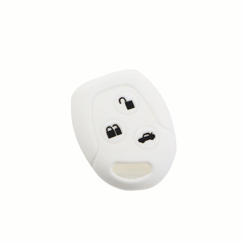 3 Buttons Round Silicone Car Key Case for Ford Series Focus Mondeo Festiva Fusion Suit Fiesta