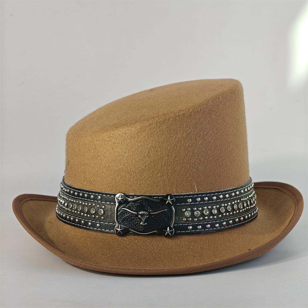 Schräges Oberteil Fedora Unisex Gentleman Cosplay Derby Bowlerhut Britische Form Hut Herbst Winter Magischer Hut Federzubehör