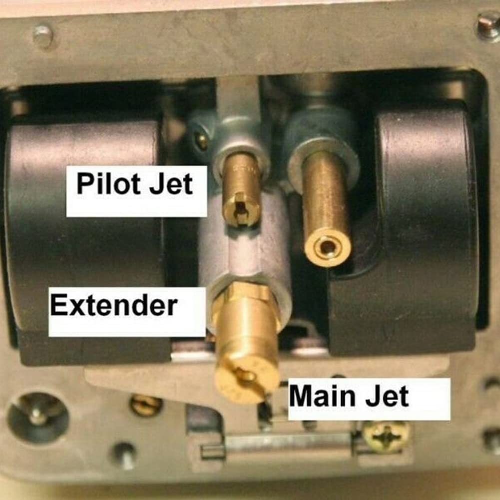 BYSL 10 Pcs Carburetor Main Jet Kit & 10 Pcs Slow/Pilot Jet PWK Keihin CVK PWM KSR Bi-Carburetor, 500293848