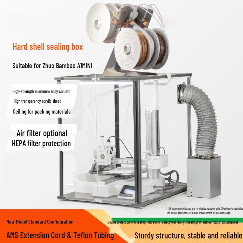 Iterative Space 3D Printer Enclosures & Covers for Bambu Lab A1 Series CN plug (adapter included)