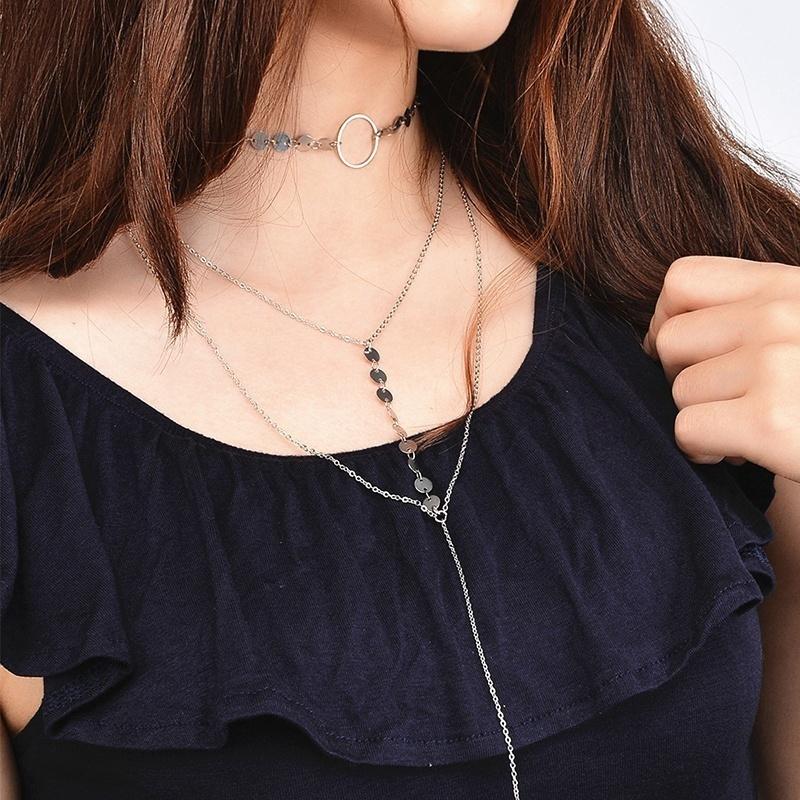 Colier de Modă de Vară Bijuterii Diamant de Lux Frumos Ciucure Colier Lung Femei Choker Accesorii