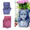 Girl Shape Silicone Flowerpot Molds for Succulent Planters Flowerpot Pen Holder