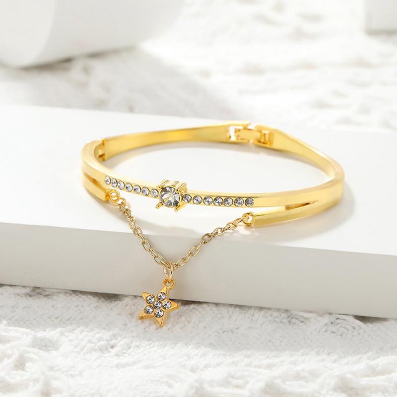 2025 New Luxury Jewelry Stainless Steel Bracelets & Bangles Female Heart Forever Love Charm Bracelet For Women Gifts