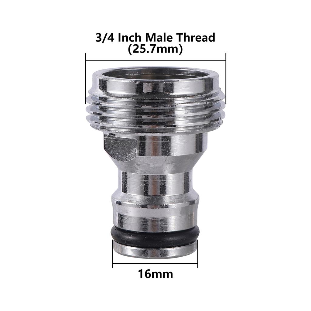 1/2" 3/4" Male/Female Thread Adapter Water Tap Washing Machine Nipple Quick Connector Garden Yard Faucet Converter Accessories