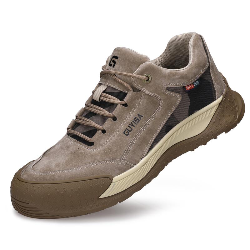 Black Leather Work Safety Shoes Waterproof Indestructible Steel Toe Cap Labor Shoes For Men Breathable Anti Smashing Sneakers