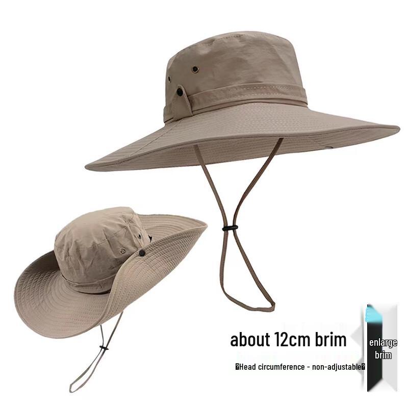 Outdoor Waterproof Quick-Dry Sun Protection Wide-Brim Fishing Hat
