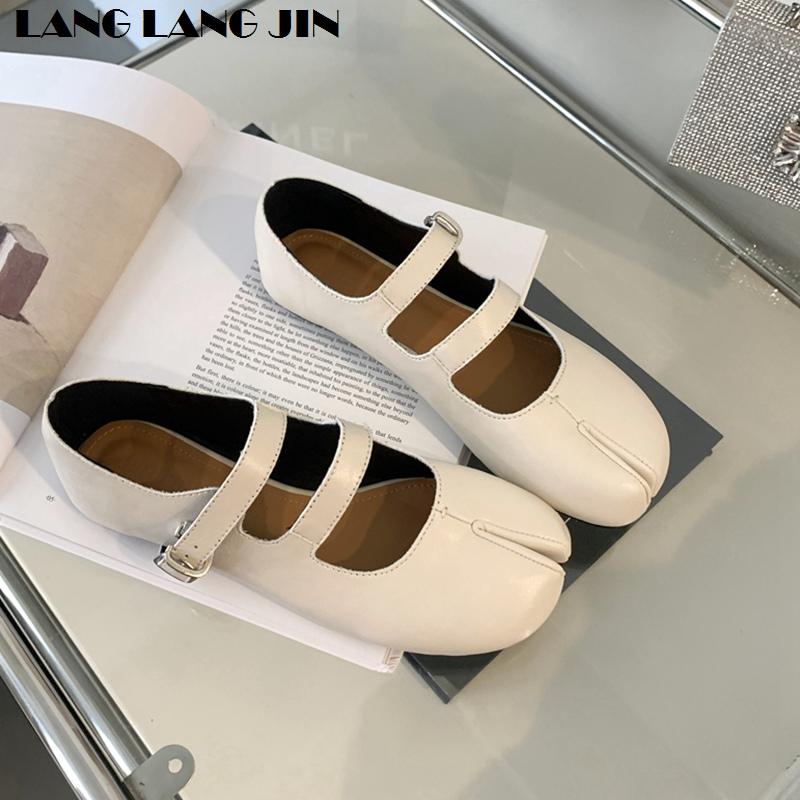 Fashion Tabi Ninja Shoes Women Flats Ballet Split Toe Ballerinas Ladies Casual Loafers Female Moccasins Comfort Autumn  Footwear