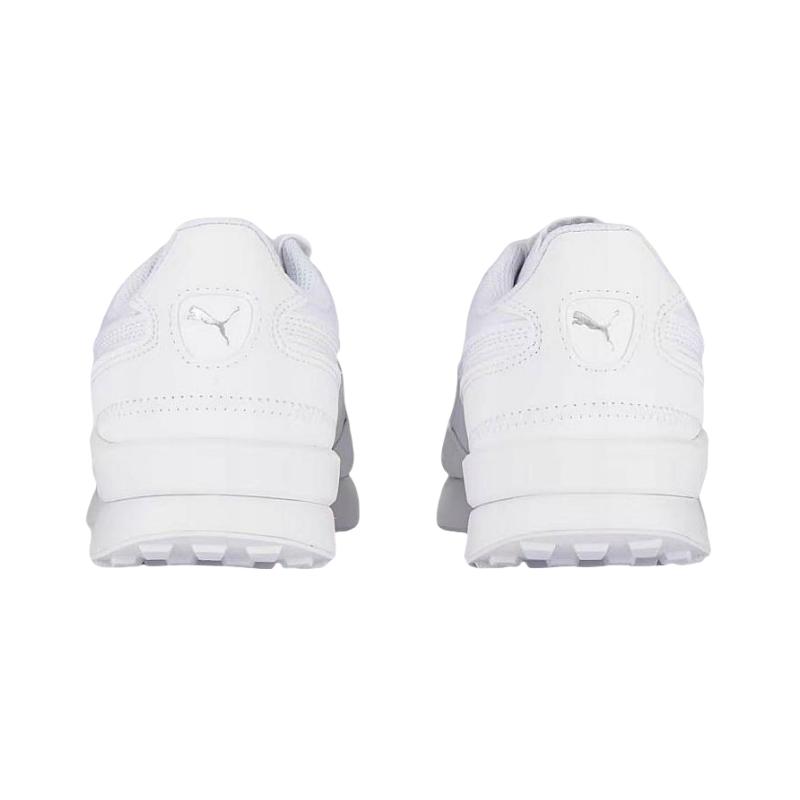 Puma Dista Runner Tech Pantofi de alergare casual confortabili, rezistenți la alunecare, durabili, cu vârf jos, pentru bărbați, sneaker alb 384665-13