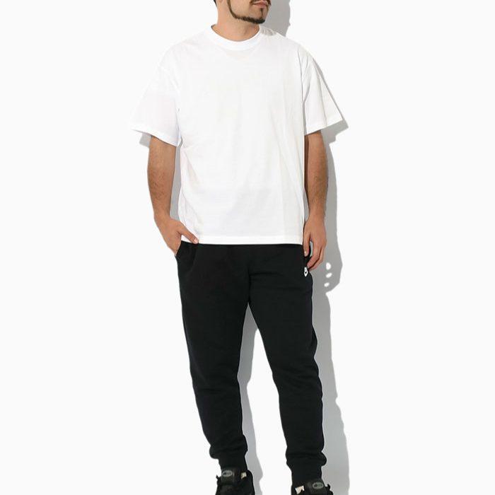 Nike T Shirts Men's White Crew Neck Moderate Straight Fit DZ2887-100