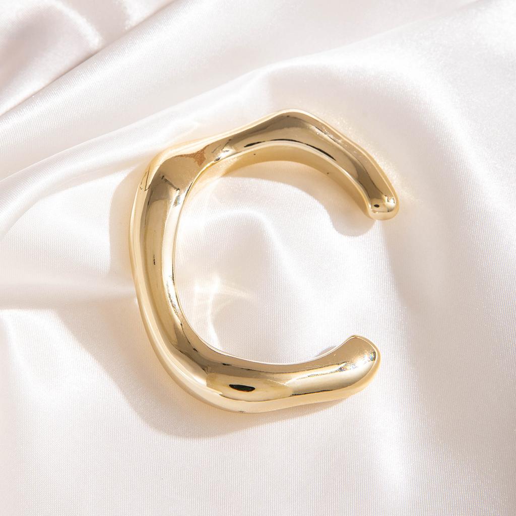 Geometric Irregular CCB Gold and Silver Bracelet, Hip Hop Exaggerated Jewelry Bracelet Set Female