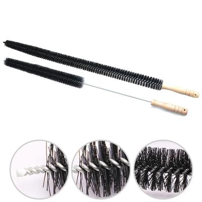 Wood Handle Long Cleaning Brush Water Pipe Drainage Dredge Tool Flexible Cleaner Brush Radiator Duster Long-haired Clean