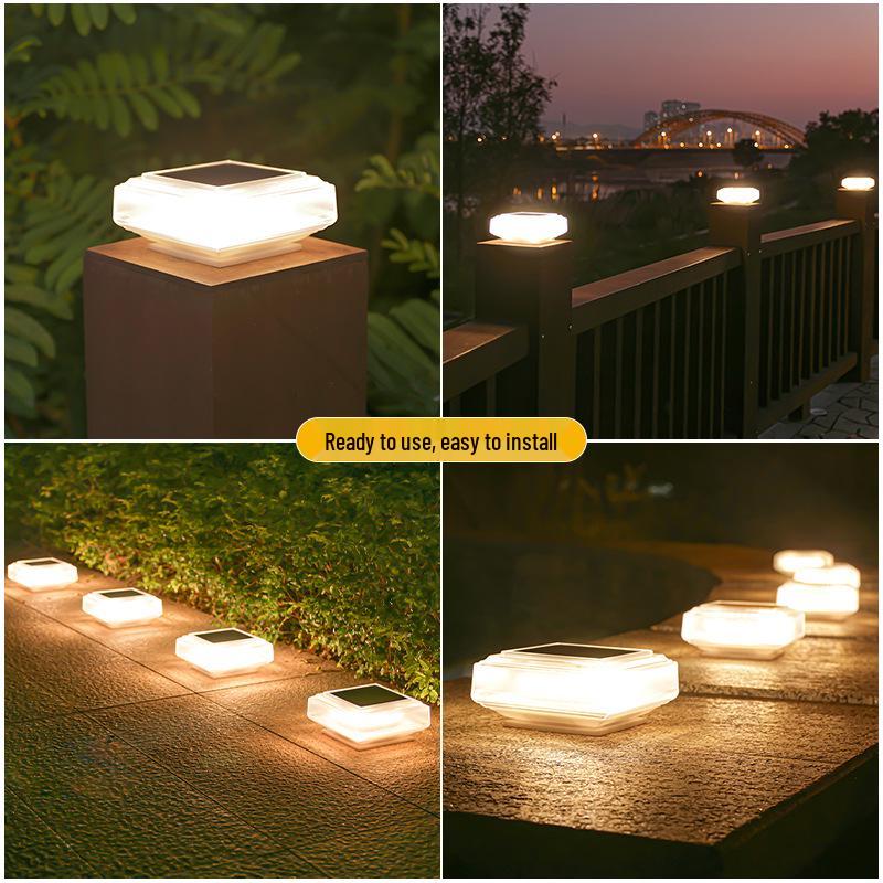 Modern Minimalist Solar Outdoor Waterproof Courtyard Light