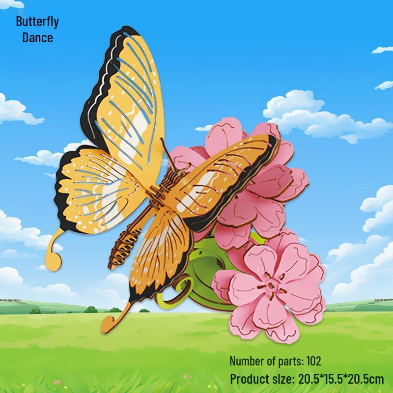 3D Wooden Ferris Wheel Puzzle - Educational DIY Gift for Kids