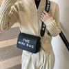 Simple Small Square Bag Women's Bag Autumn New Letter Printed Shoulder Bag Commuter Versatile Messenger Bag