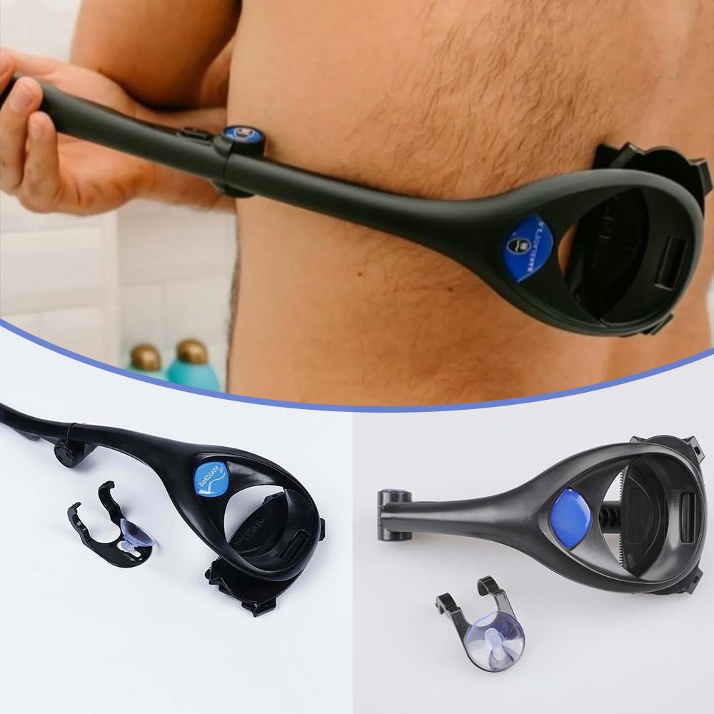 Back Hair Removes Unwanted Hook Hole Razor, Non-Severe Shaver, Removal, Unisex, Foldable, Hair, Self-Care,