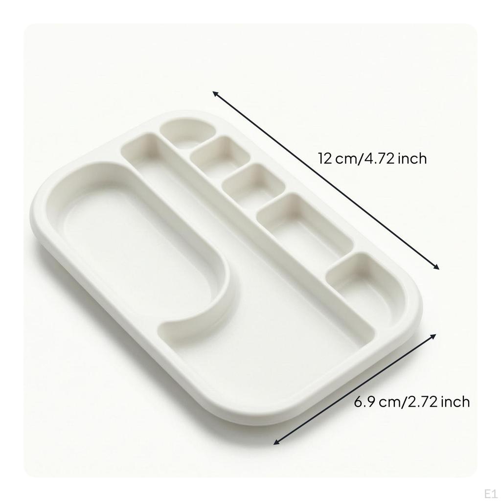Compartment Tray Divided Hardware Organizer Shallow for Technicians, Hobbyists,