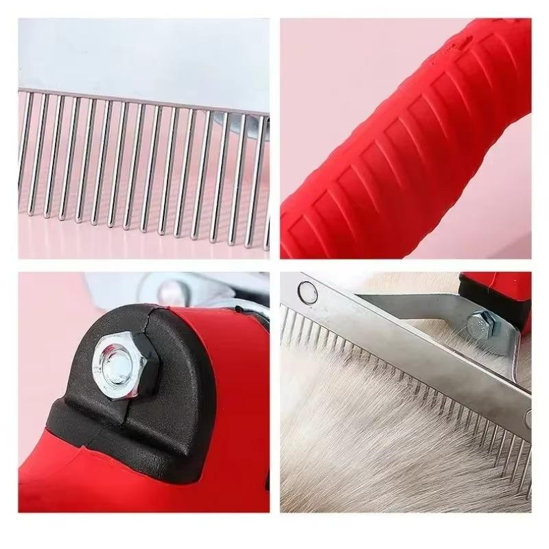 Haustierkamm, 1 Stück, Fellpflegekamm für Katzen und Hunde, glatte Haarprodukte, Haustierprodukte, Entflusen, Reinigung, Massage, Zeckenentfernung, Nadelkamm