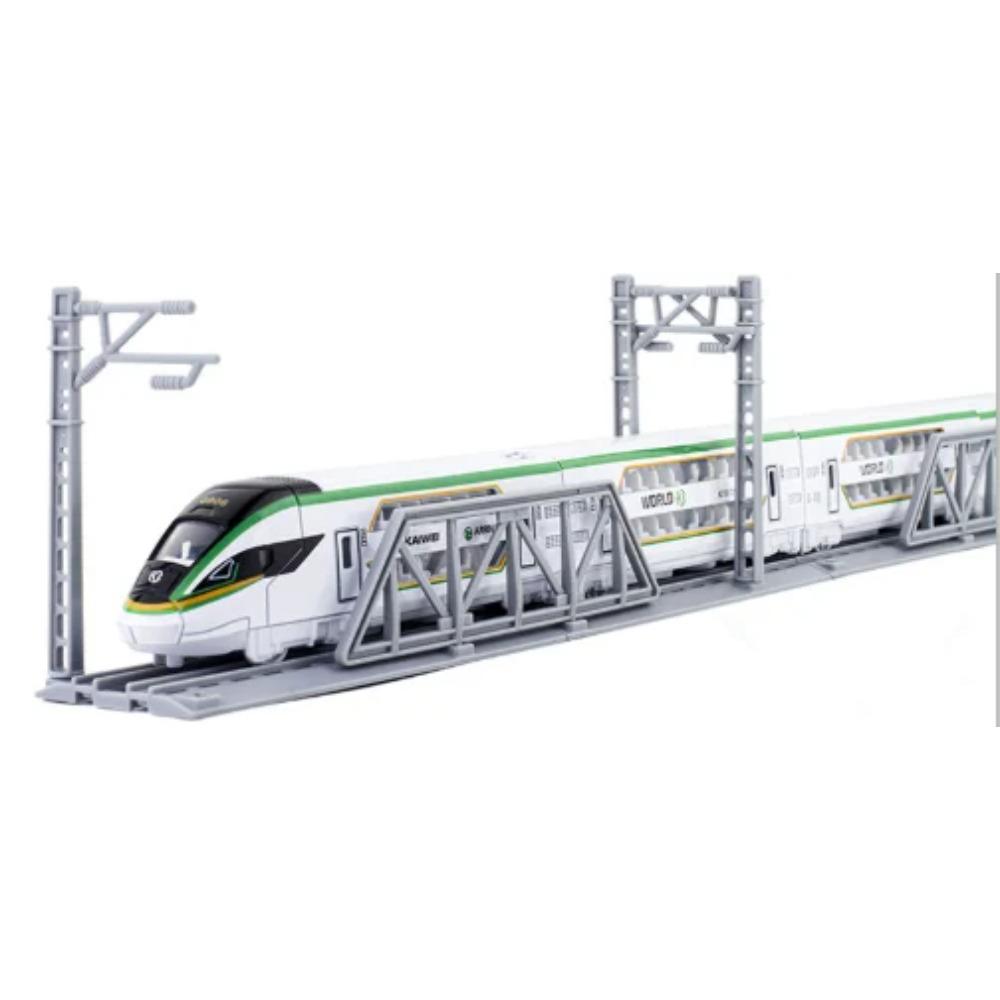 

1: 87 сплав двухсекционные модели поездов и трамваев, двухэтажные игрушки метро и высокоскоростной железной дороги, детские игрушки, оптовая торговля